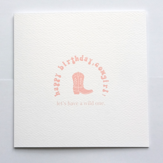Happy Birthday Cowgirl Greeting Card