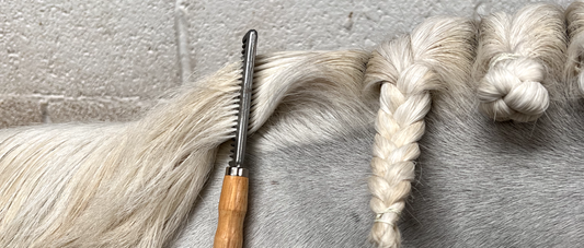 The secret to plaiting a thick Connemara mane