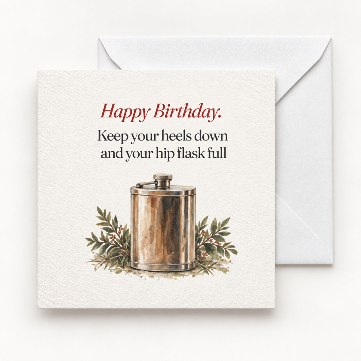 Heels Down Happy Birthday Card