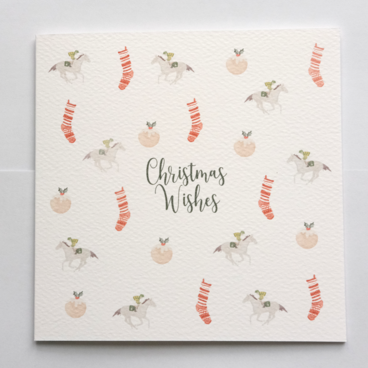 Christmas Wishes Racing Greeting Card