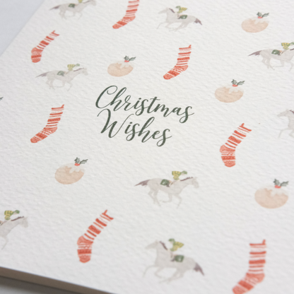 Christmas Wishes Racing Greeting Card