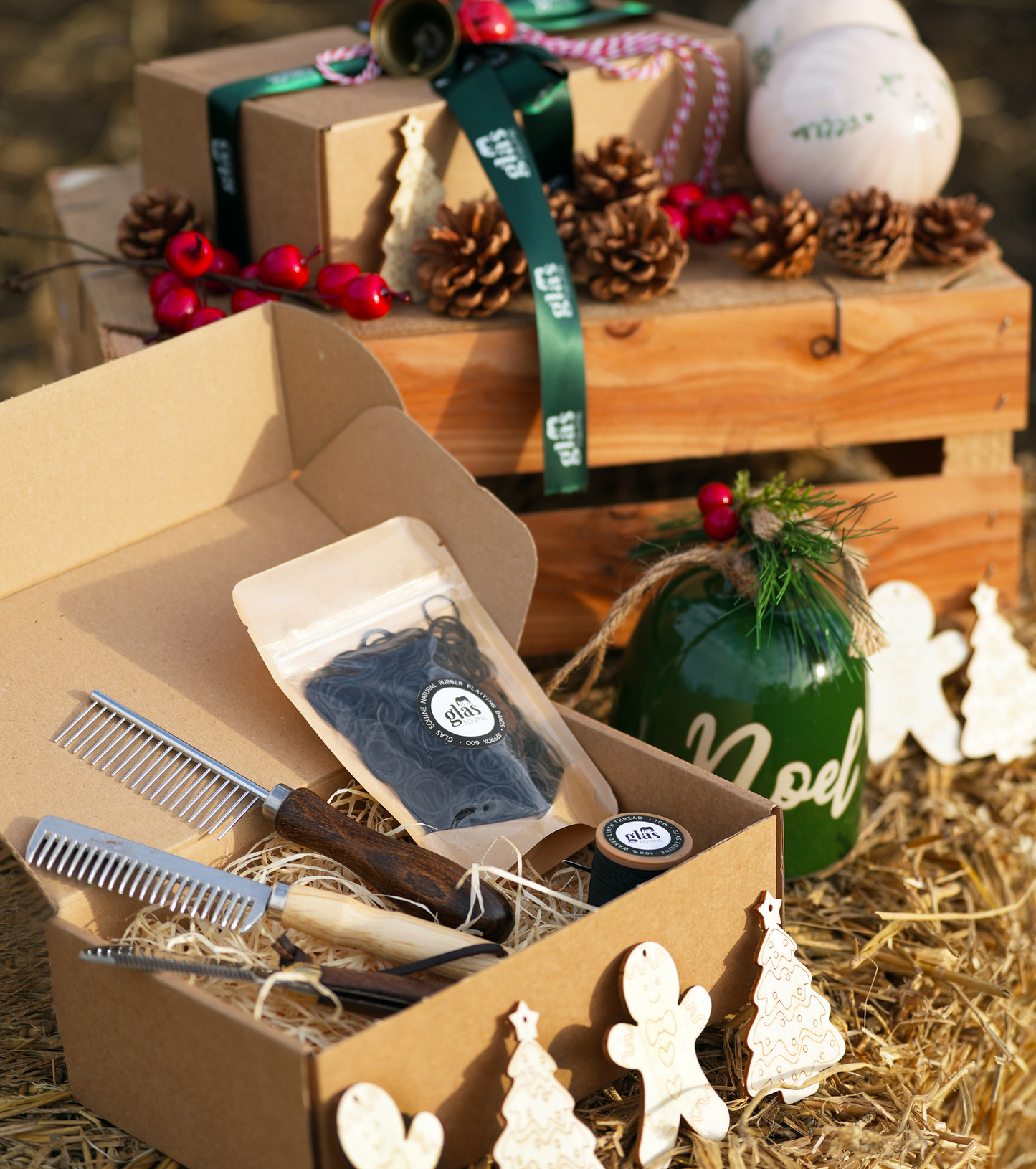 Black Plaiting Essentials Gift Set