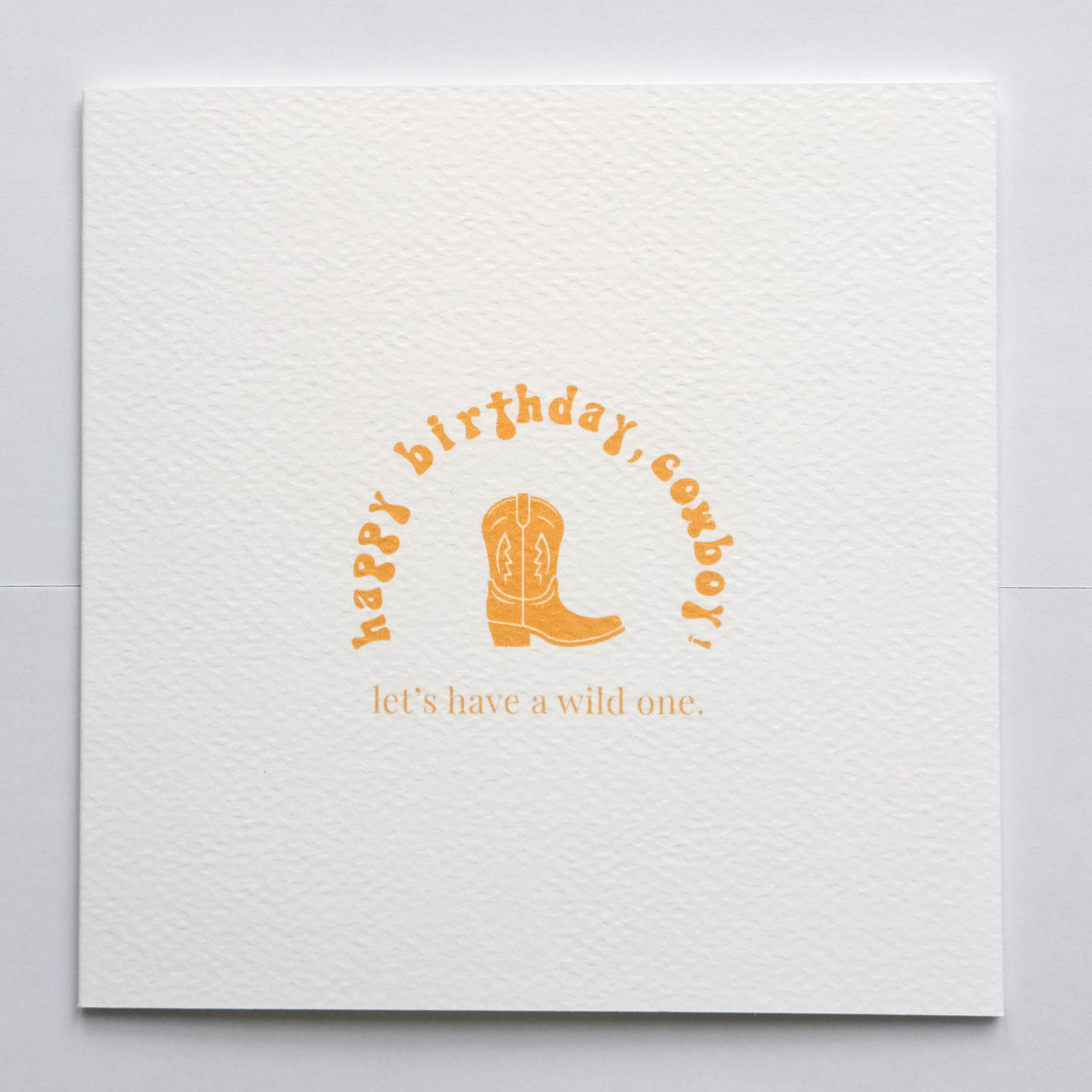 Happy Birthday Cowboy Greeting Card