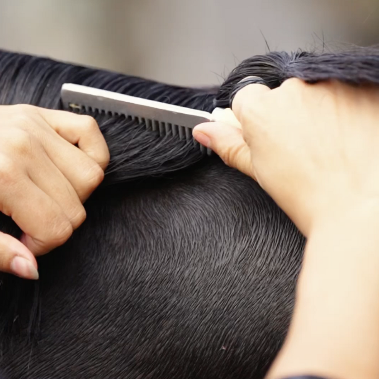 Wooden Mane Pulling Comb