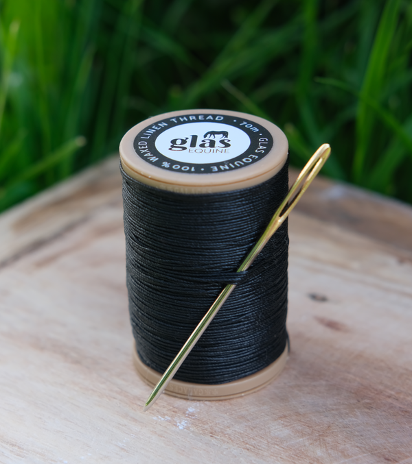 Black Waxed Linen Plaiting Thread