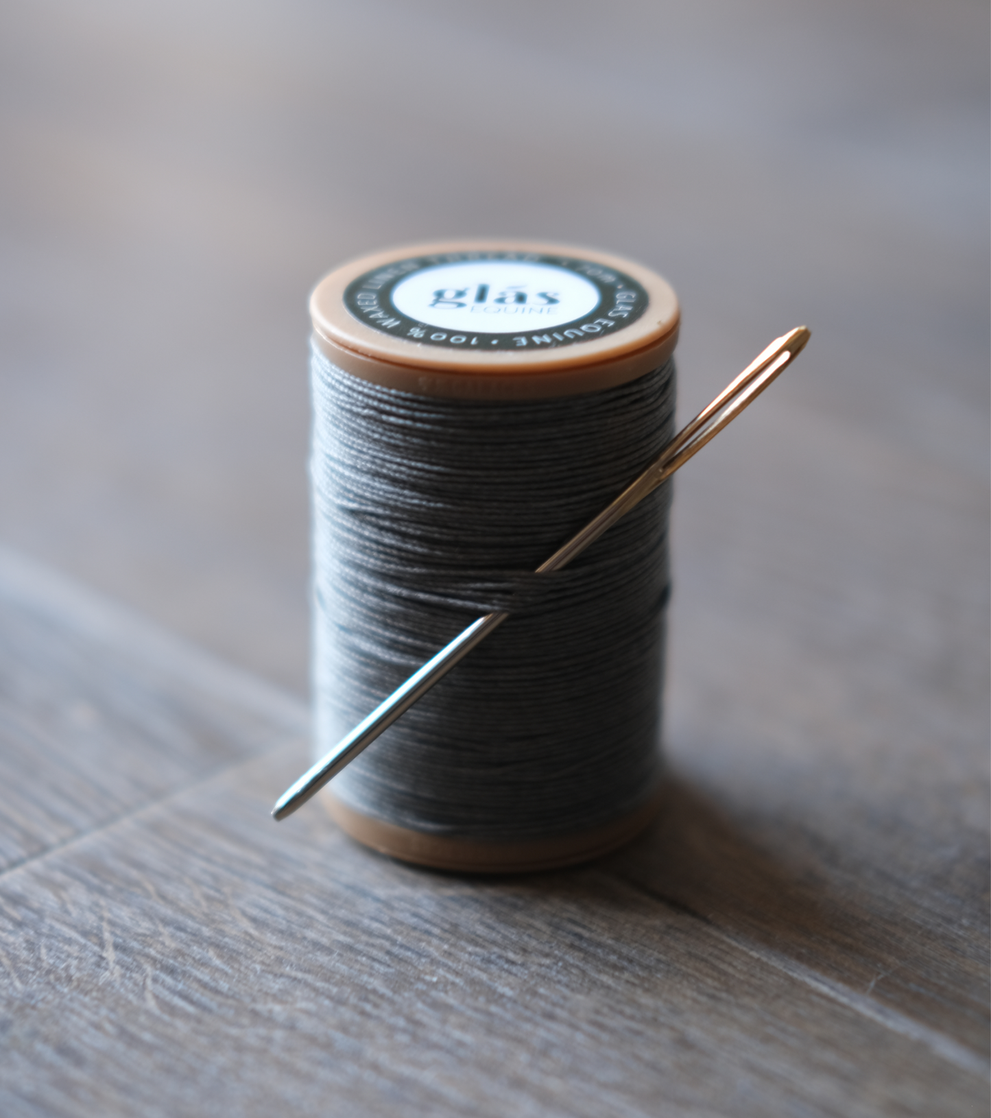 Gray Wax Linen Plaiting Thread